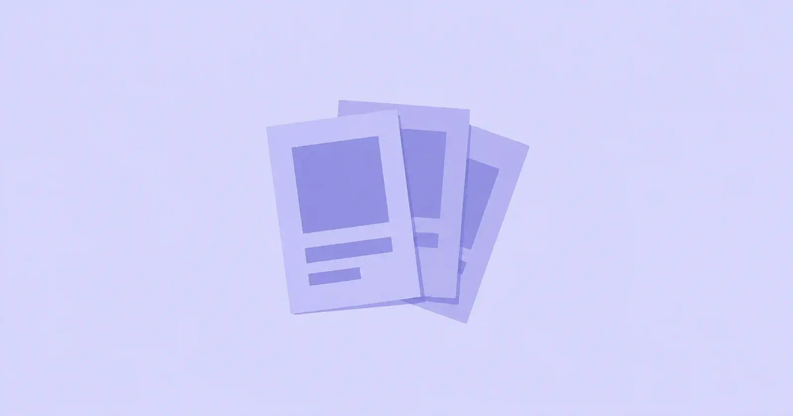 Illustration of a stack of marketing flyers for hand-to-hand distribution