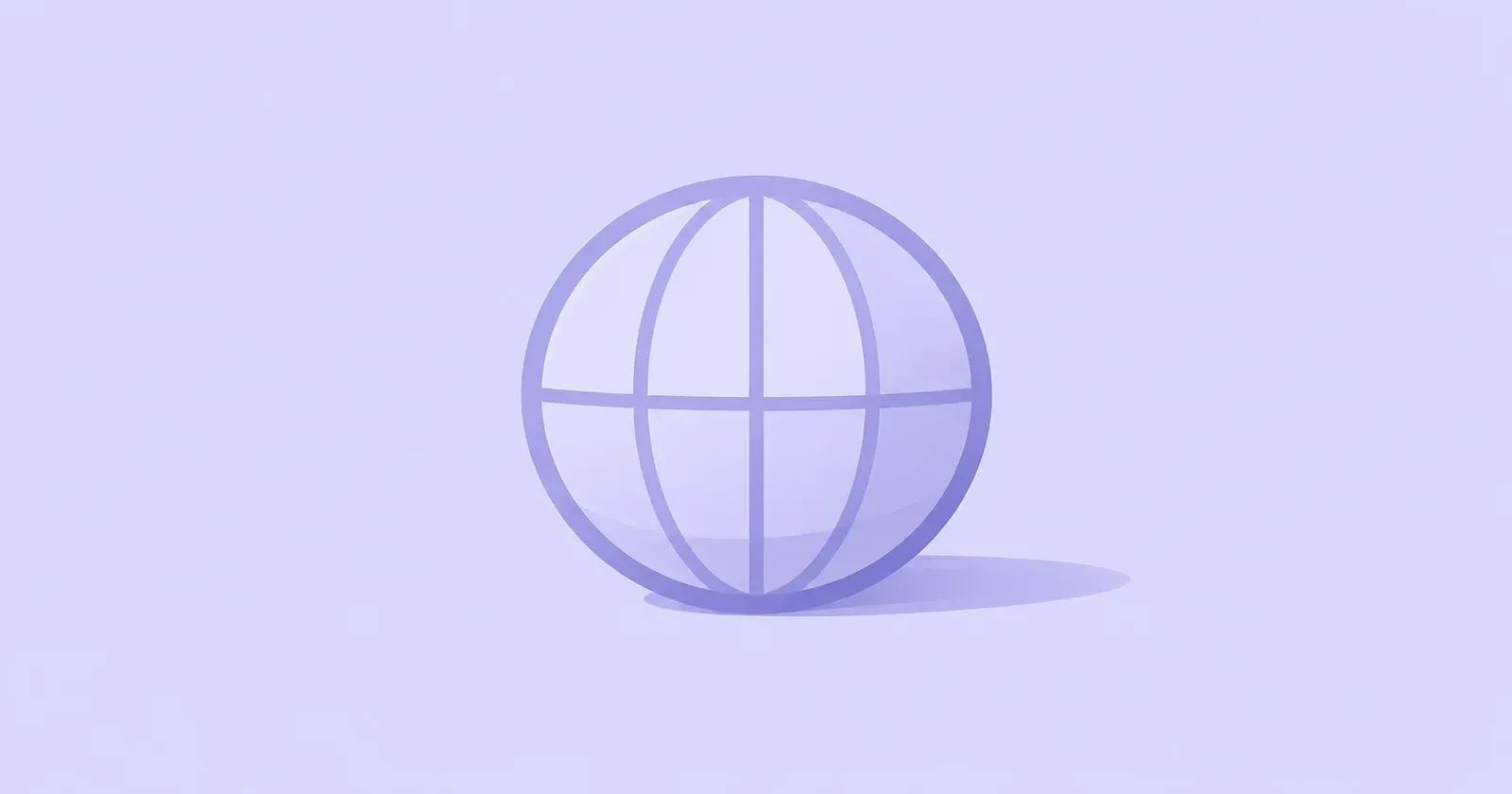Illustration of a globe representing the internet and online marketing