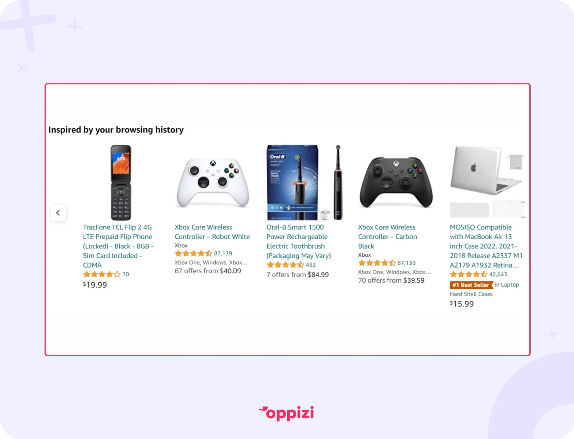 amazon inspired by browsing history