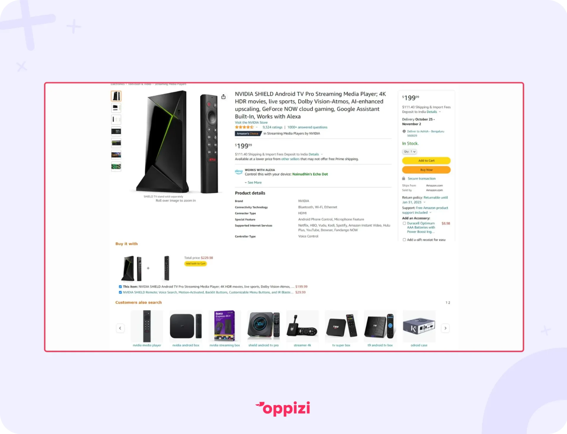 amazon product page recommendations