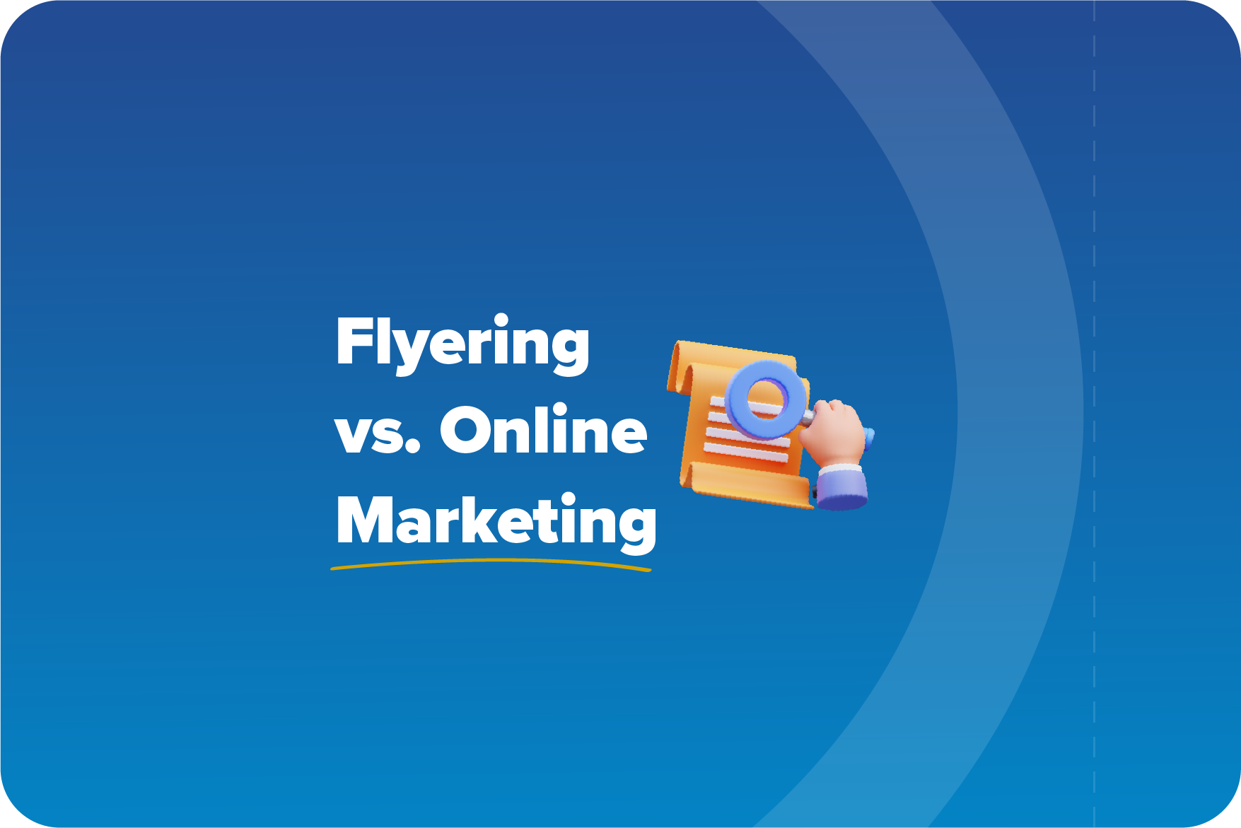flyer marketing vs online