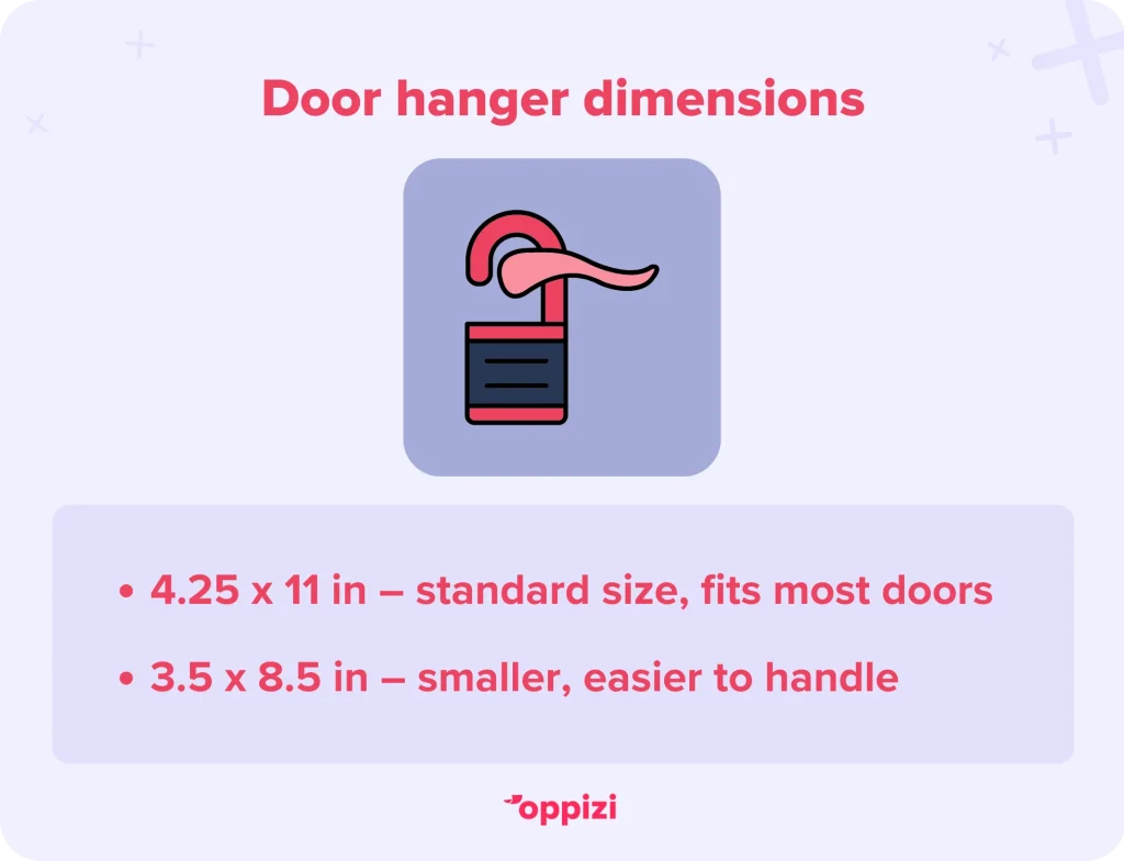 dimensions de l'accroche-porte