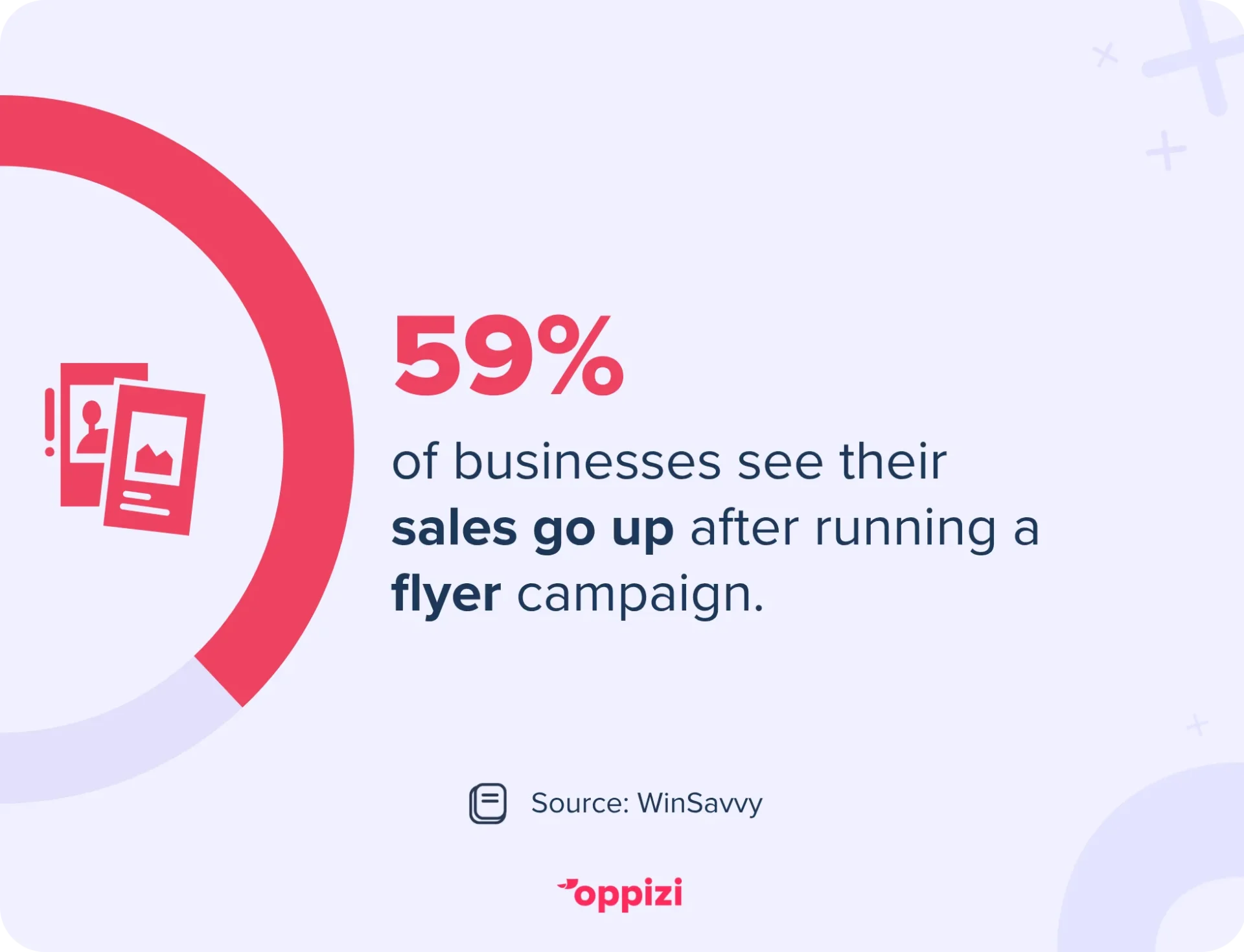 sales increase flyer campaign stat