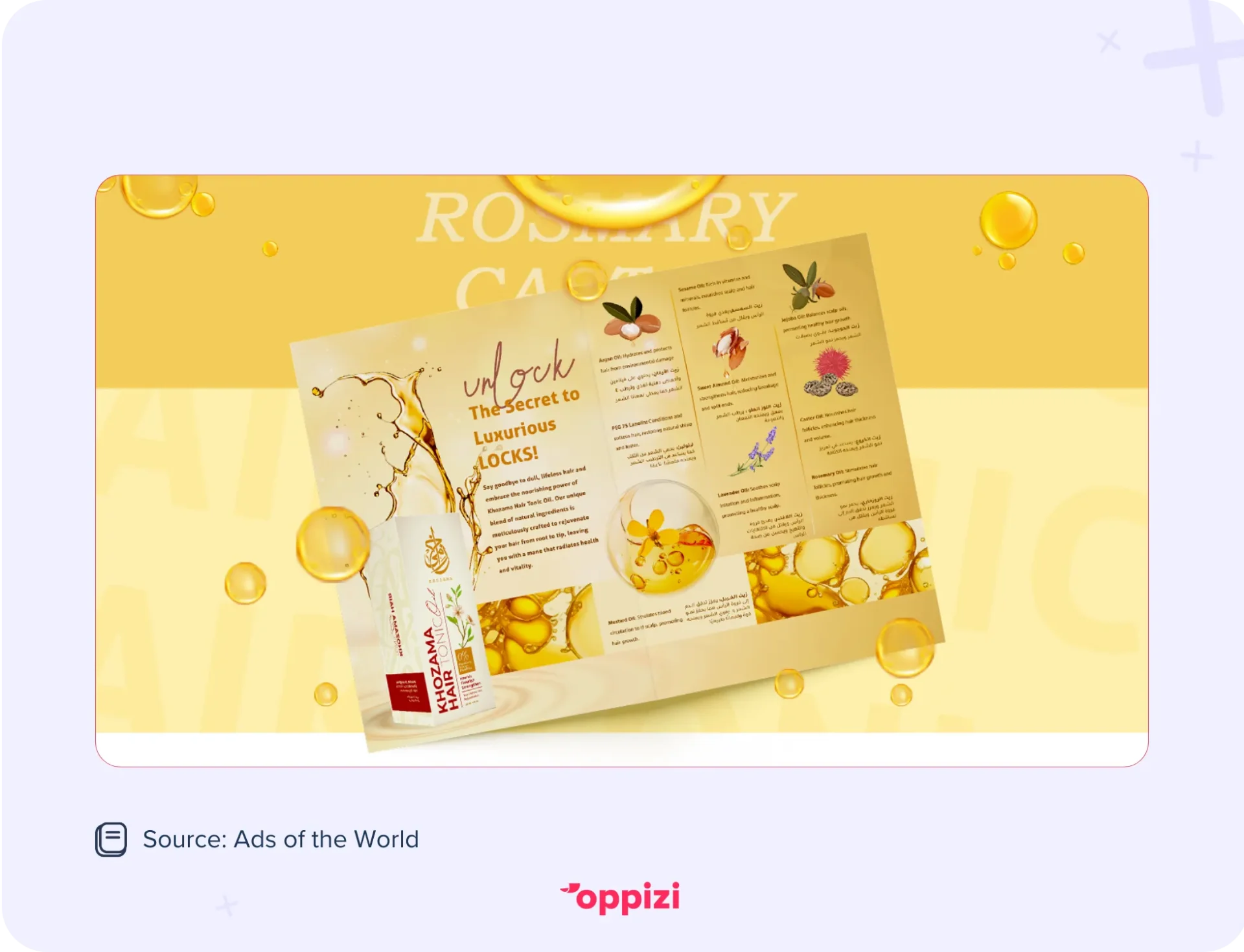 khozama hair product flyer example