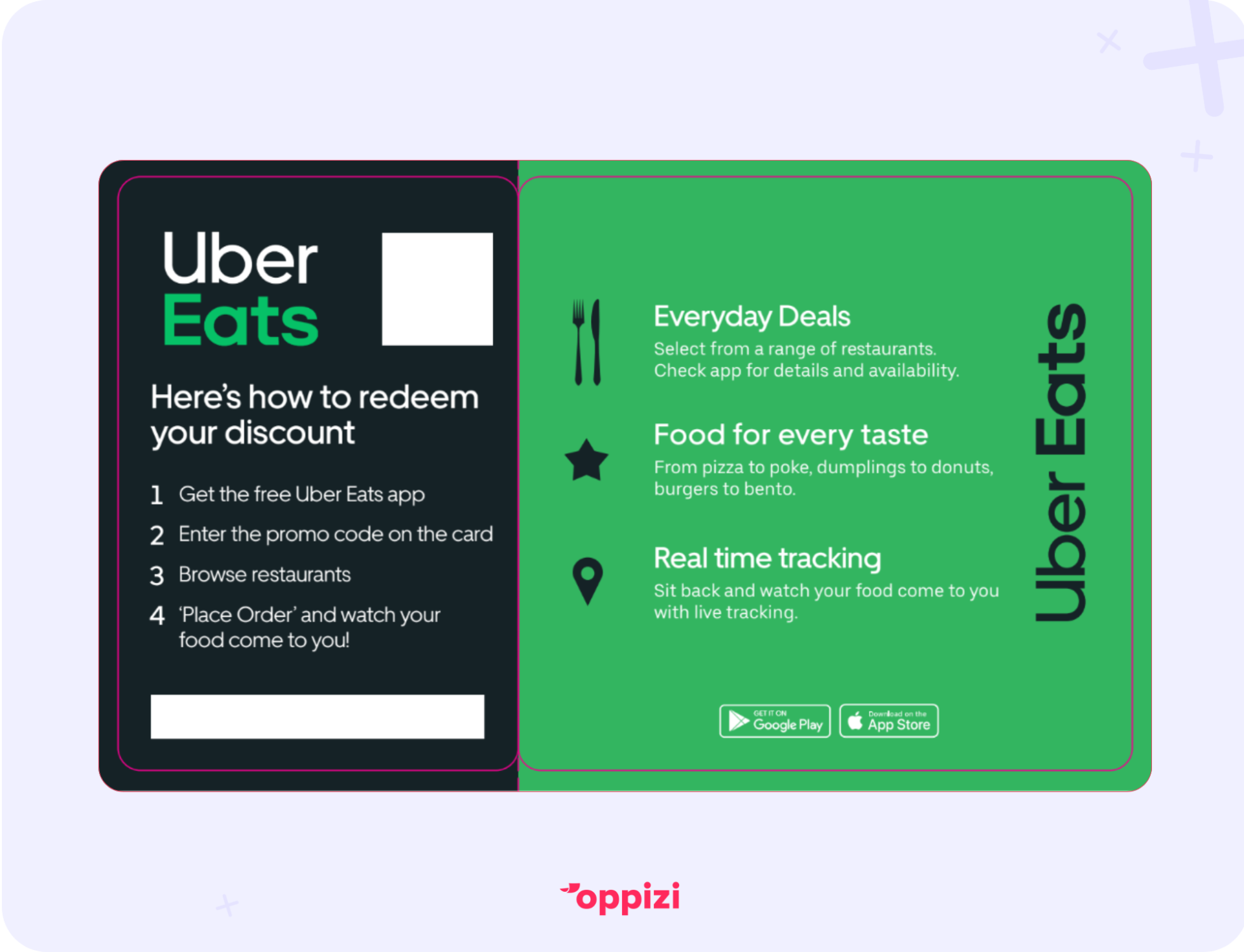 uber eats branding flyer example