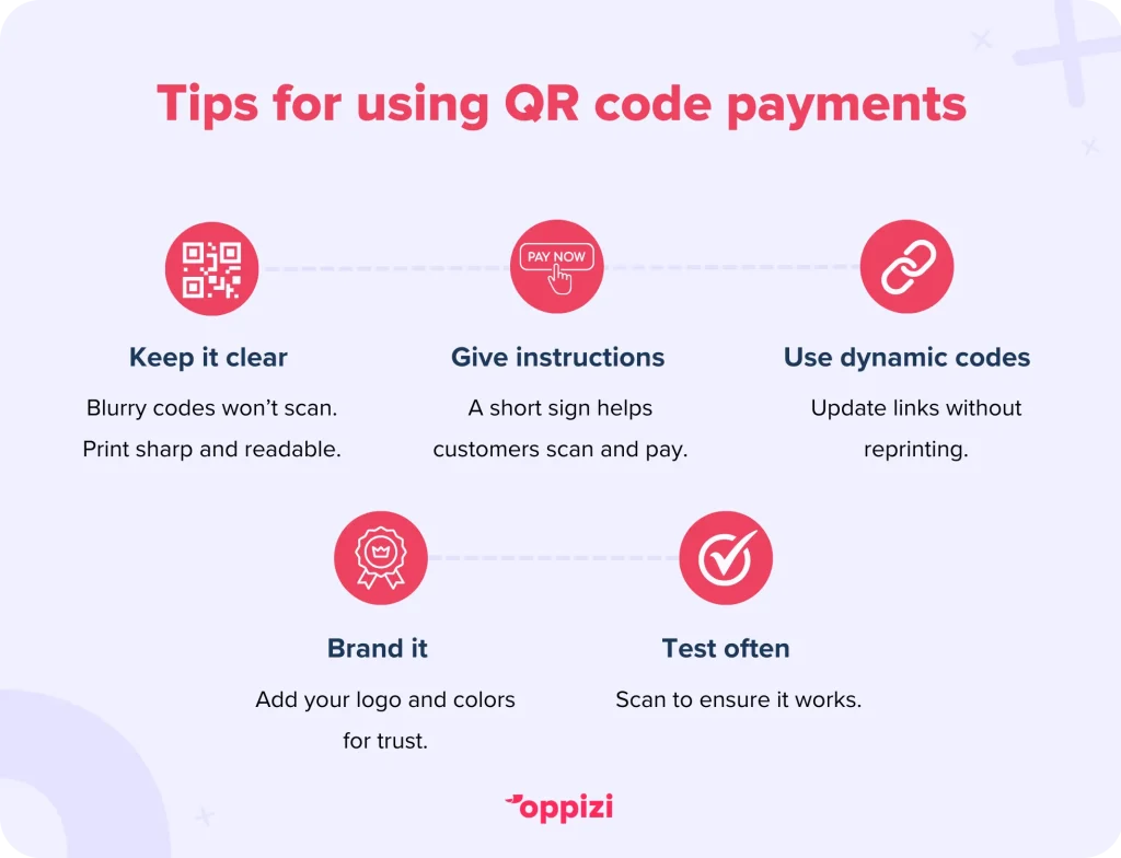 tips for using qr code payments