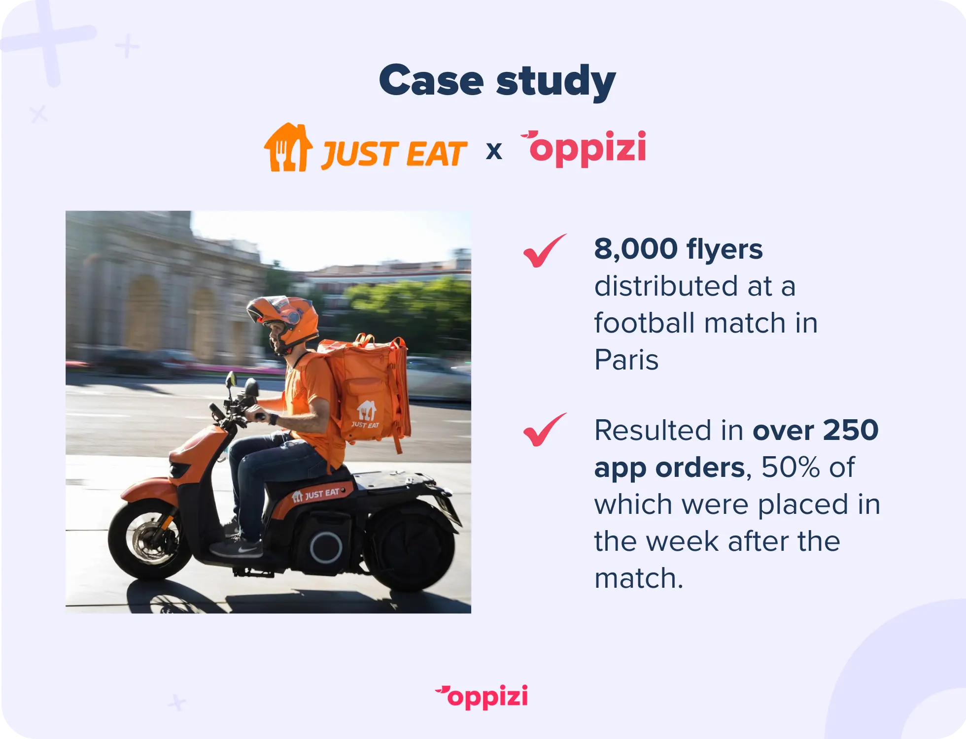 An example of a case study from Just Eat.
