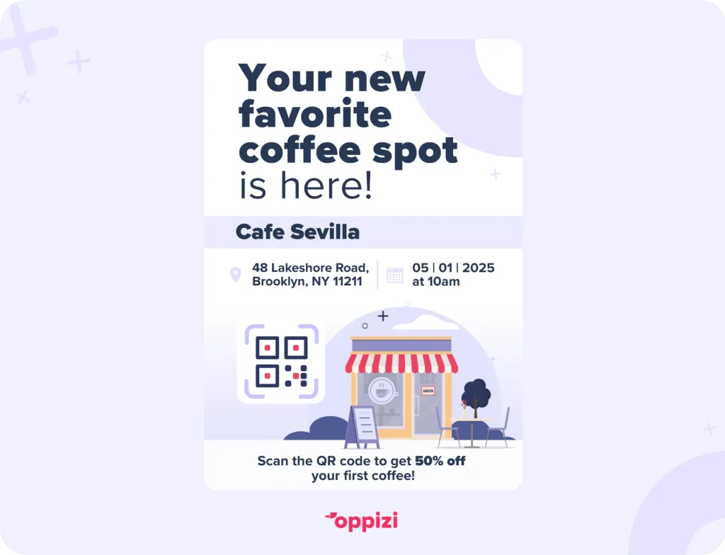 Example of a flyer to build brand awareness