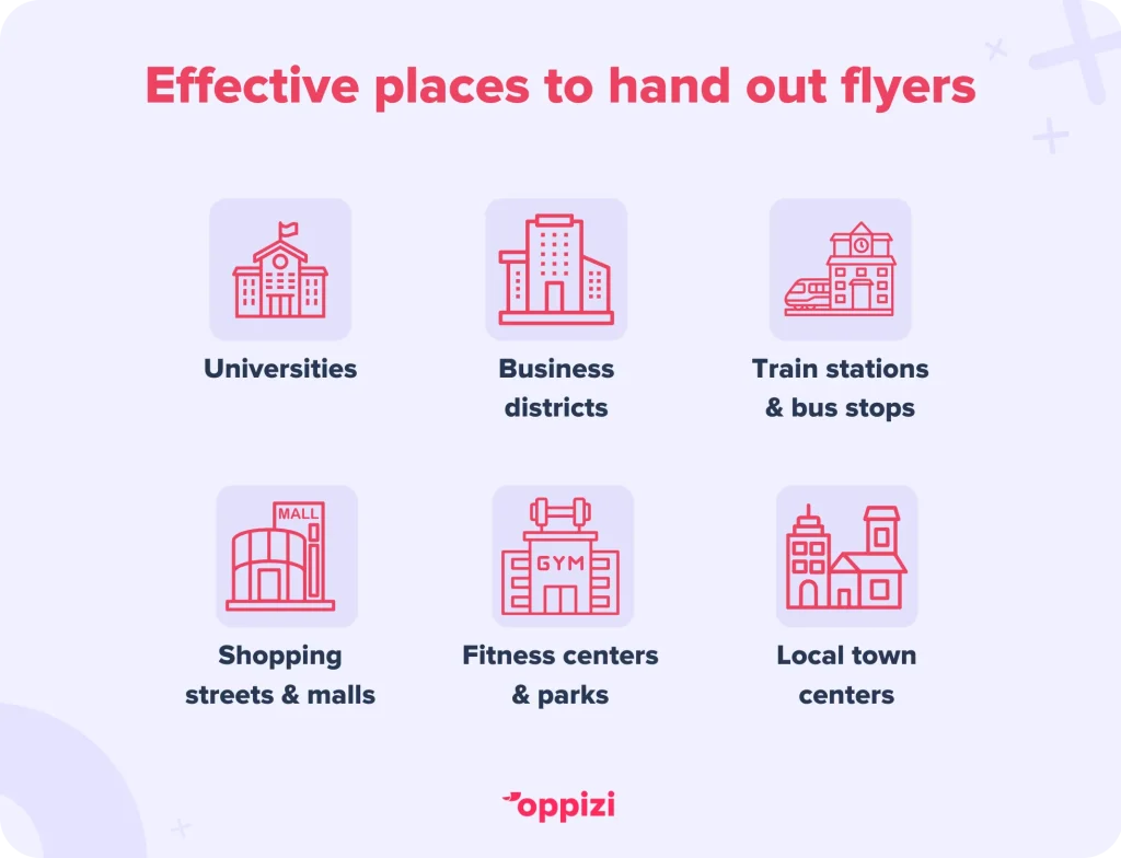 best places to hand out flyers