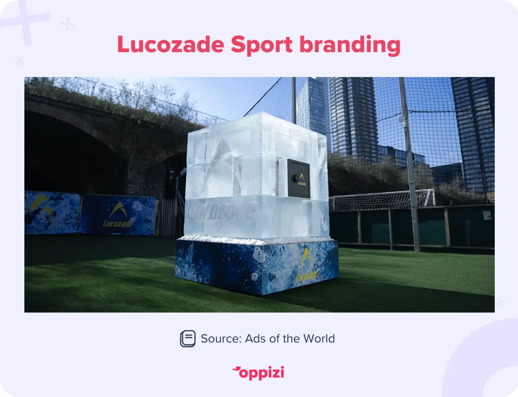 lucozade sport branding