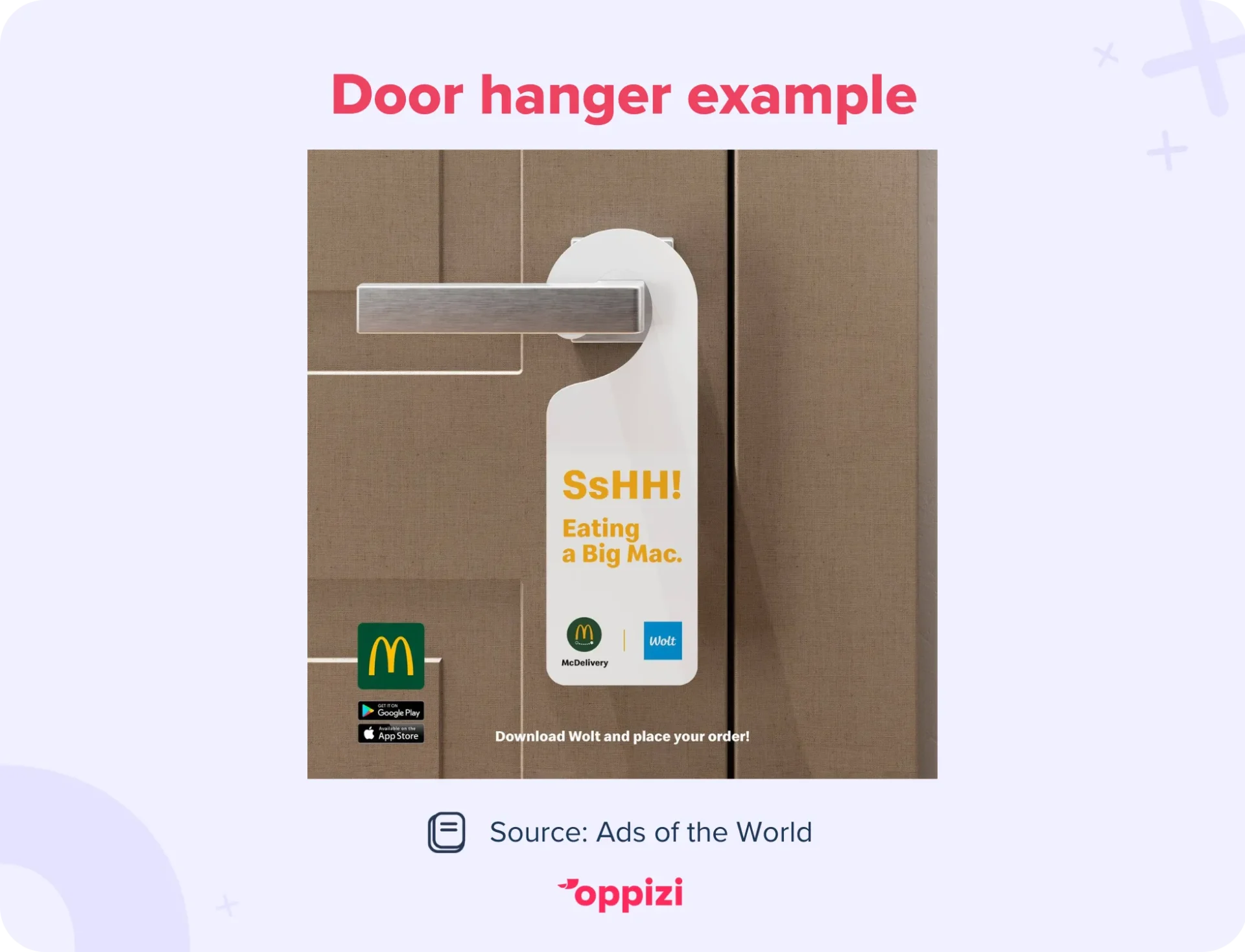 door hanger examples mcdonalds