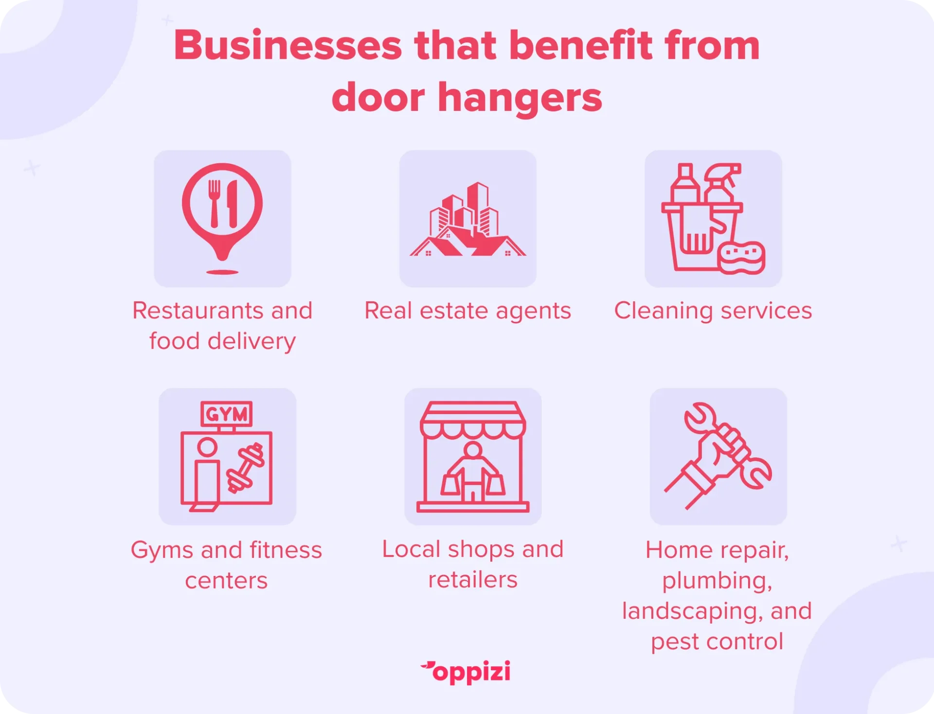 businesses that benefit from door hangers