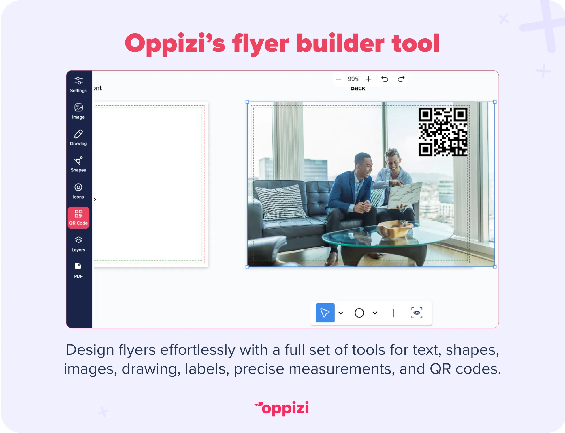 oppizi flyer builder tool