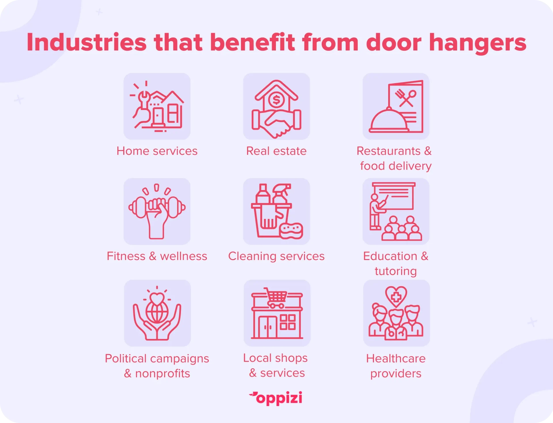 door hanger marketing industries that benefit