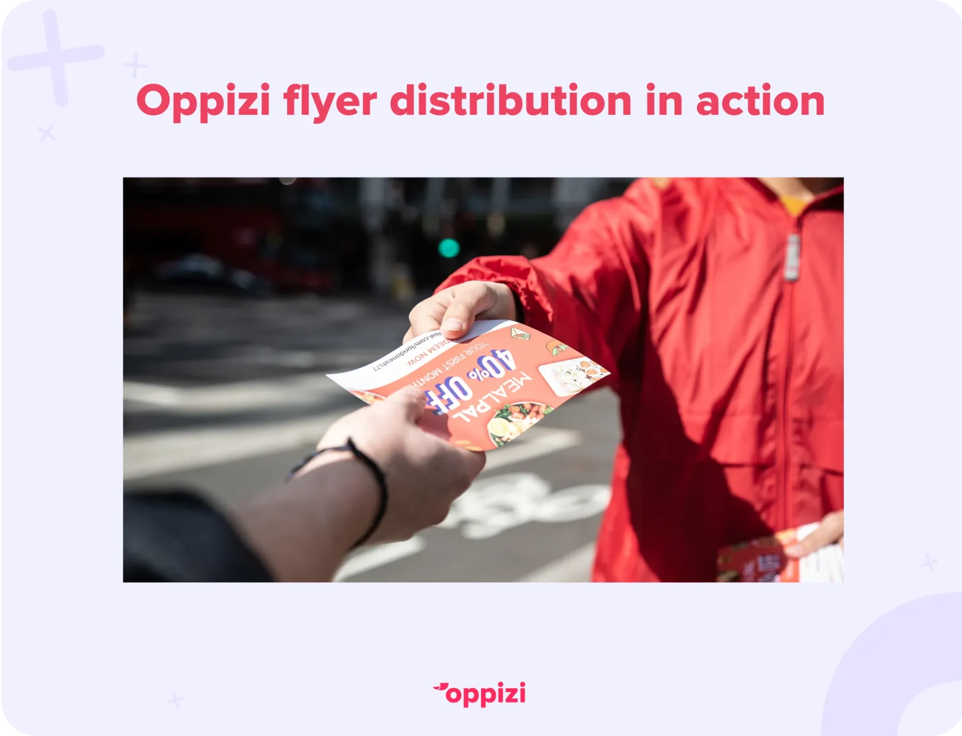 flyer hand to hand delivery