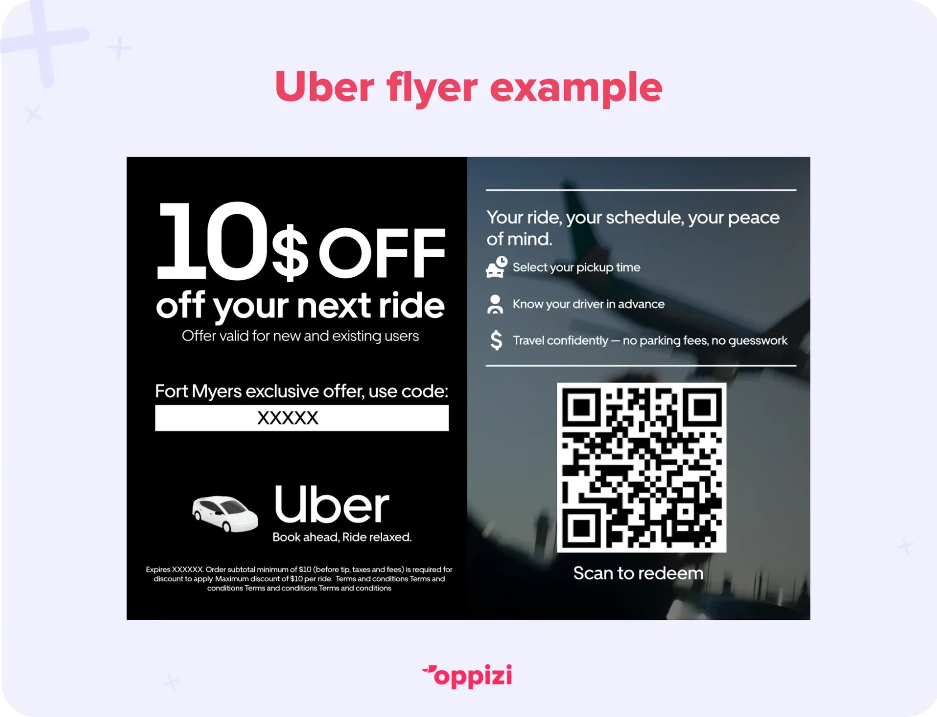 Example of an Uber flyer