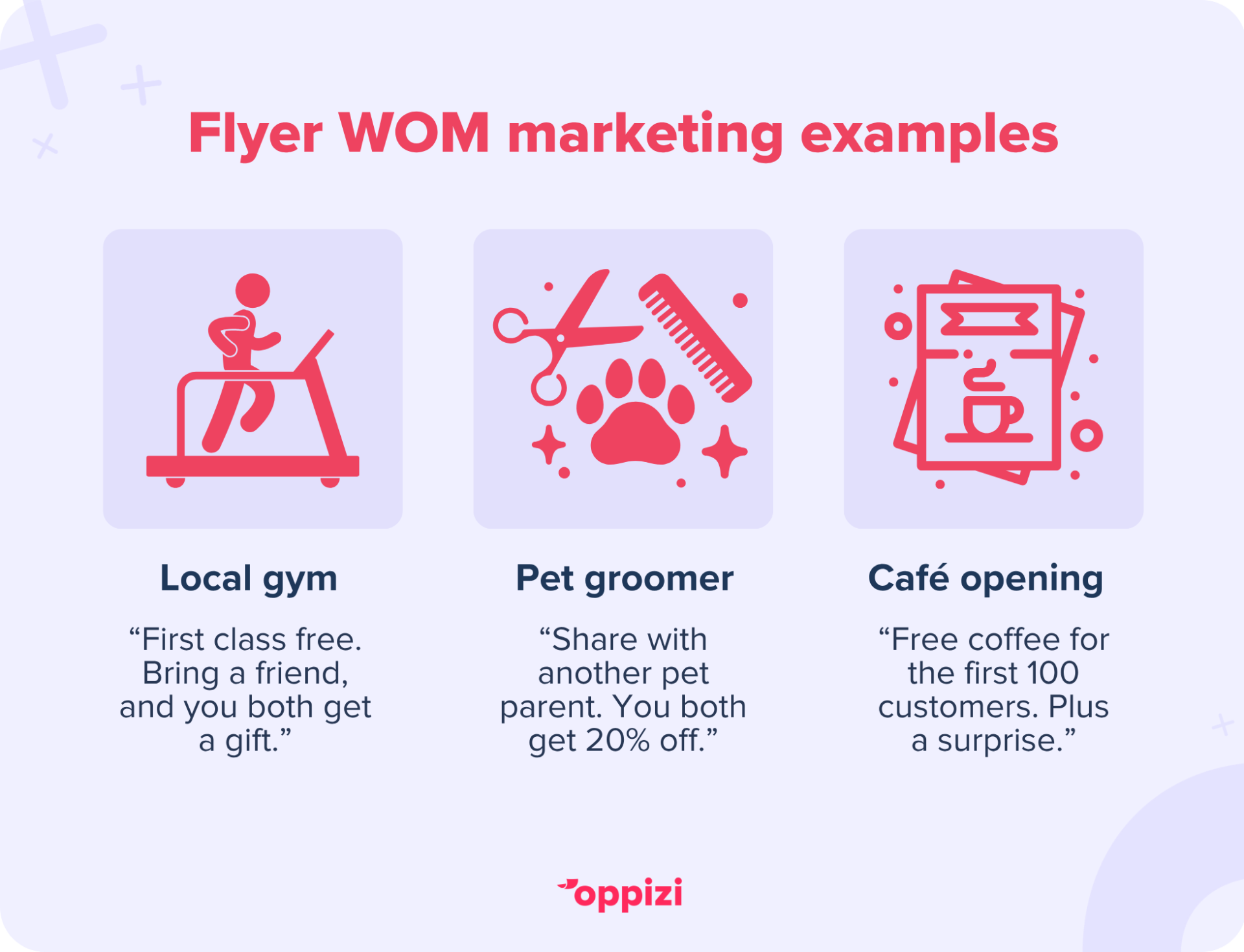 WOM marketing flyer examples