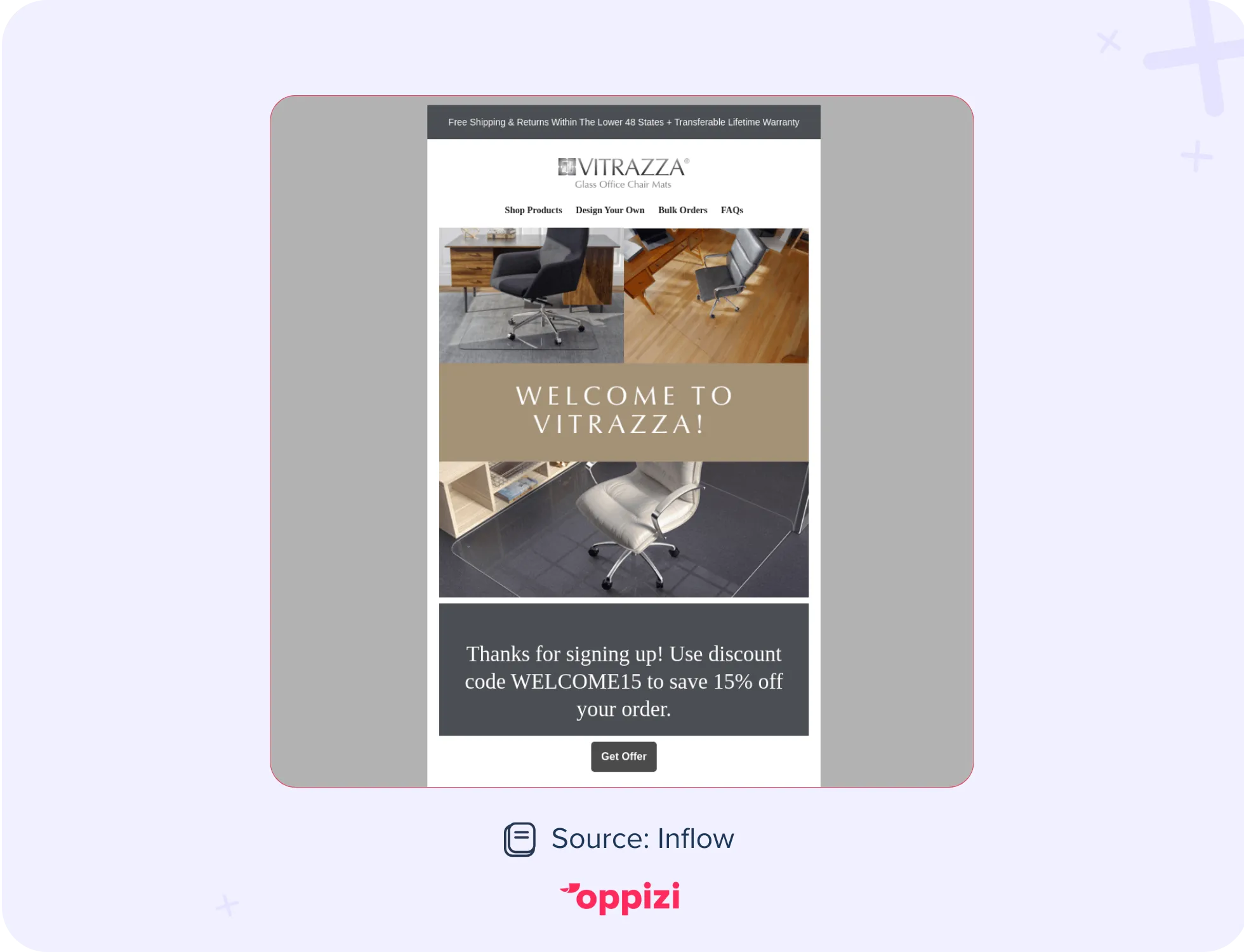 email marketing example vitrazza