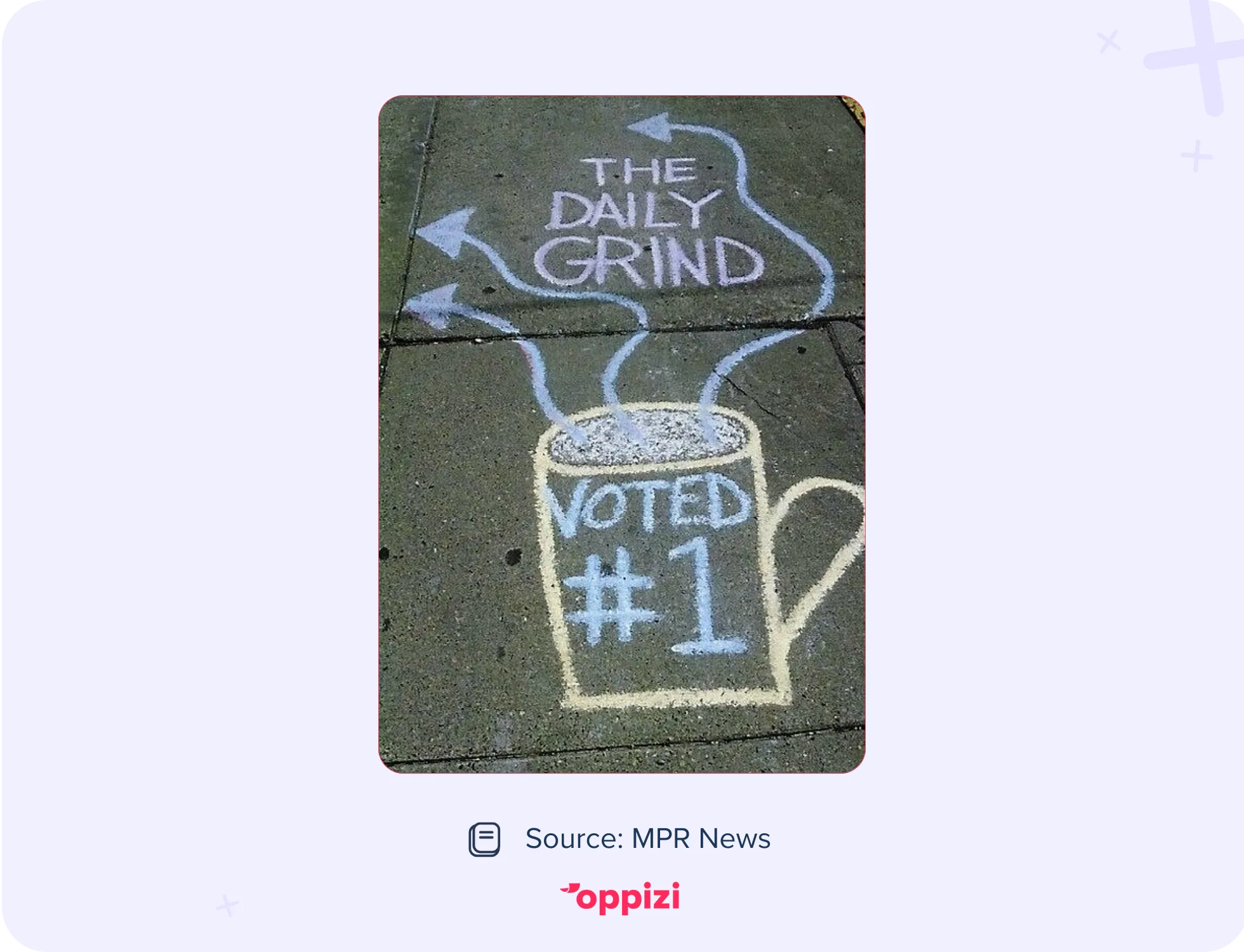 daily grind sidewalk chalk ad
