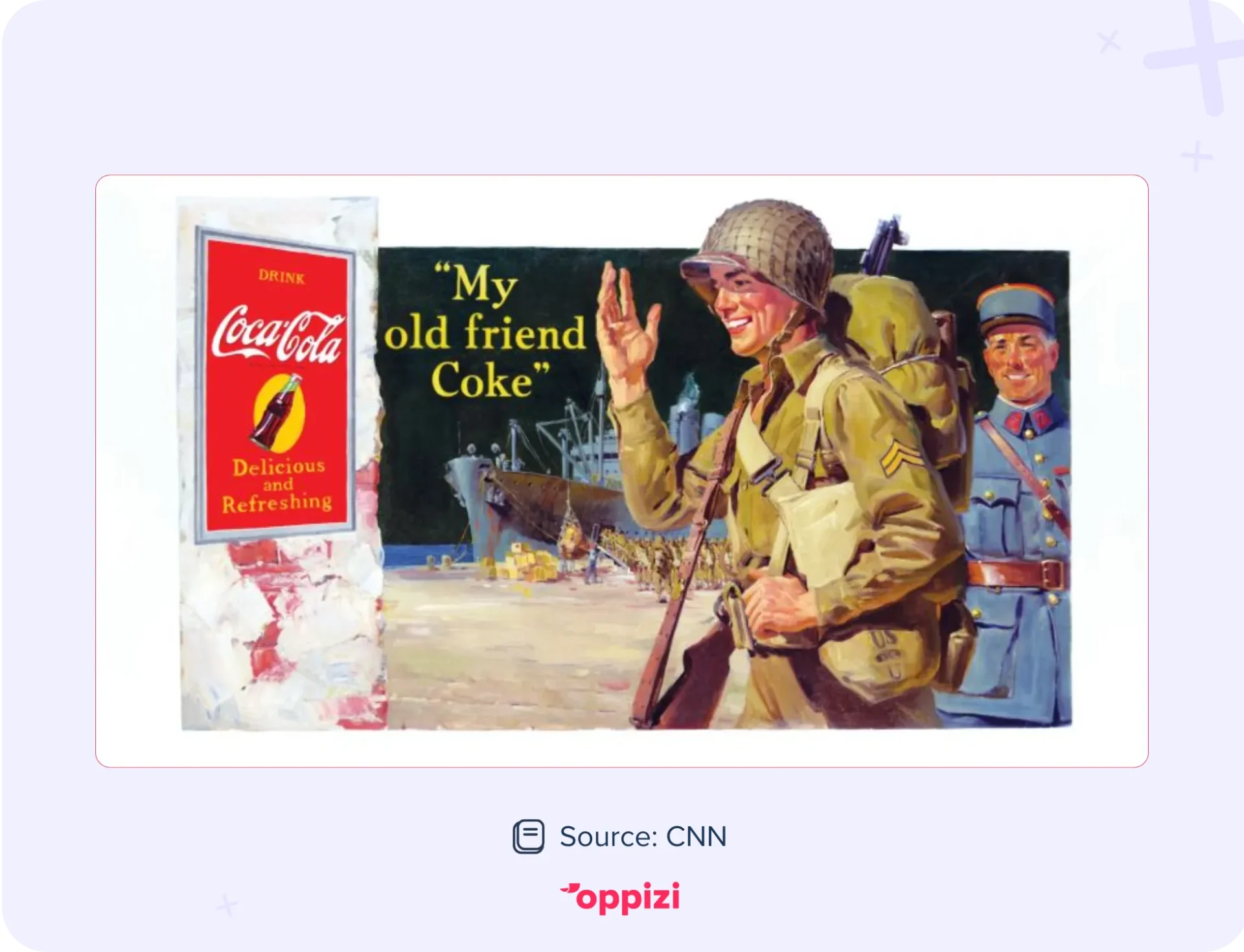 old coca cola ad ww2