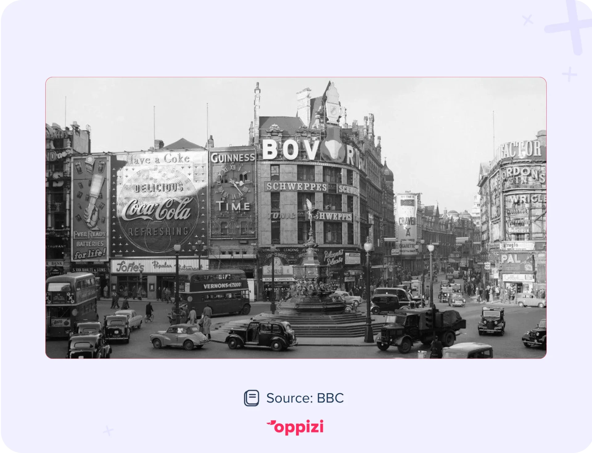 picadilly circus london ads 1920s