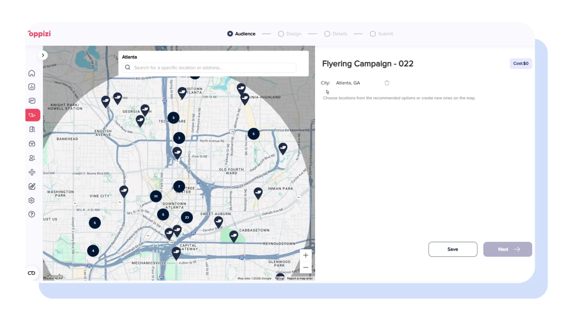 flyer targeting